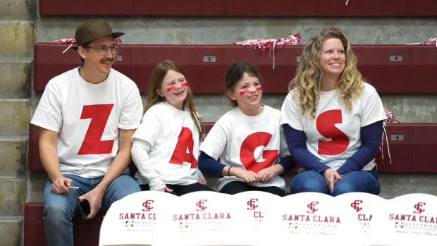 gonzaga bulldogs santa clara wcc basketball 20232